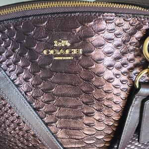 Coach Shimmering Bronze Shoulder Bag